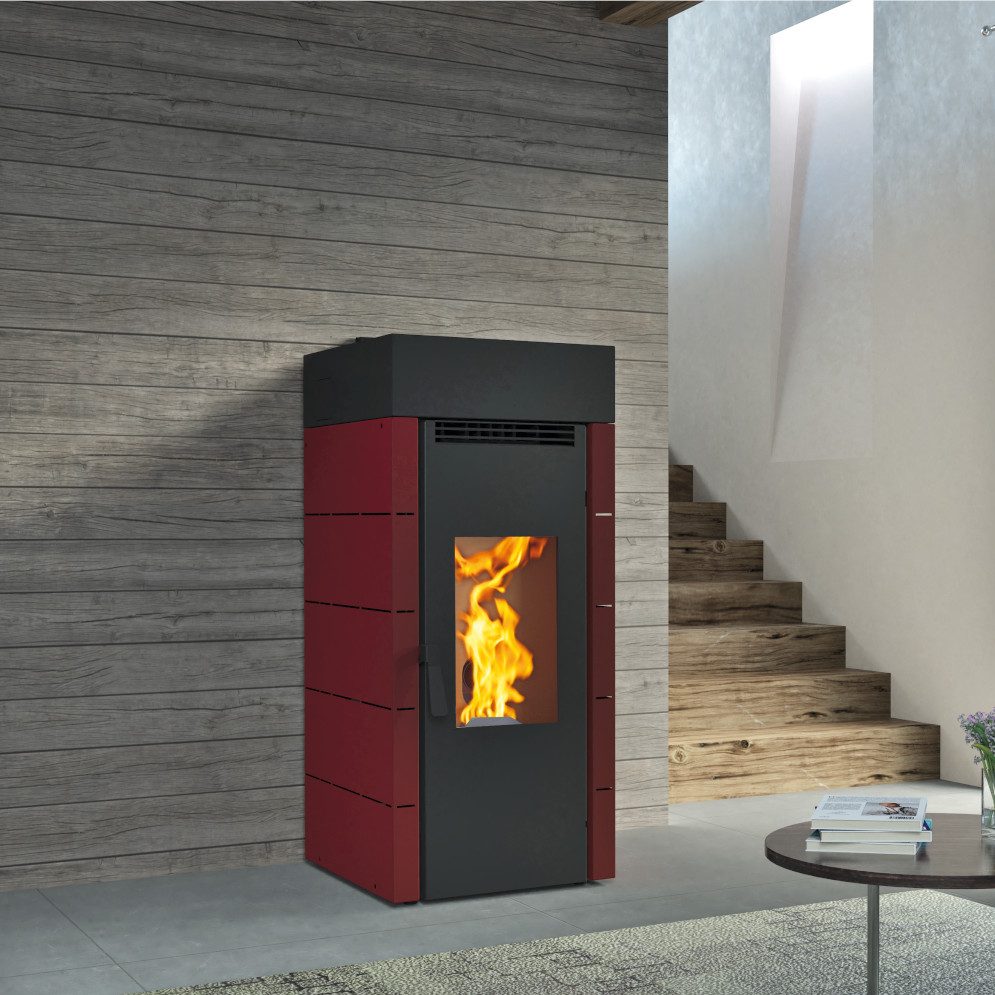 Estufa de pellets BP-701 FM Calefacción canalizable 17,5 kW