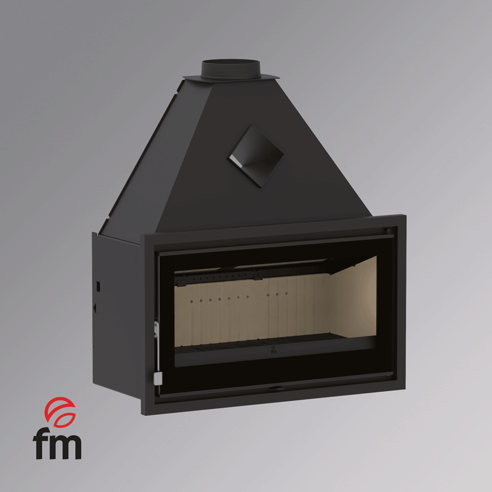 Insertable de Leña Panorámico IC-100K – FM Calefacción - Imagen 2