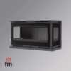 Insertable de leña IT-103 K FM Calefacción para esquina con cristal serigrafiado y ventiladores