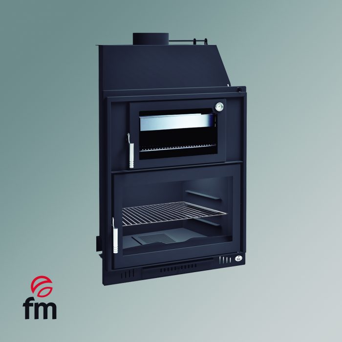 barbacoa BH-180 HP empotrable con horno superior envolvente y parrilla de fundición