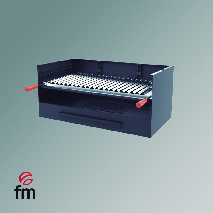 barbacoa BV-60 compacta con parrilla inoxidable y cajón cenicero