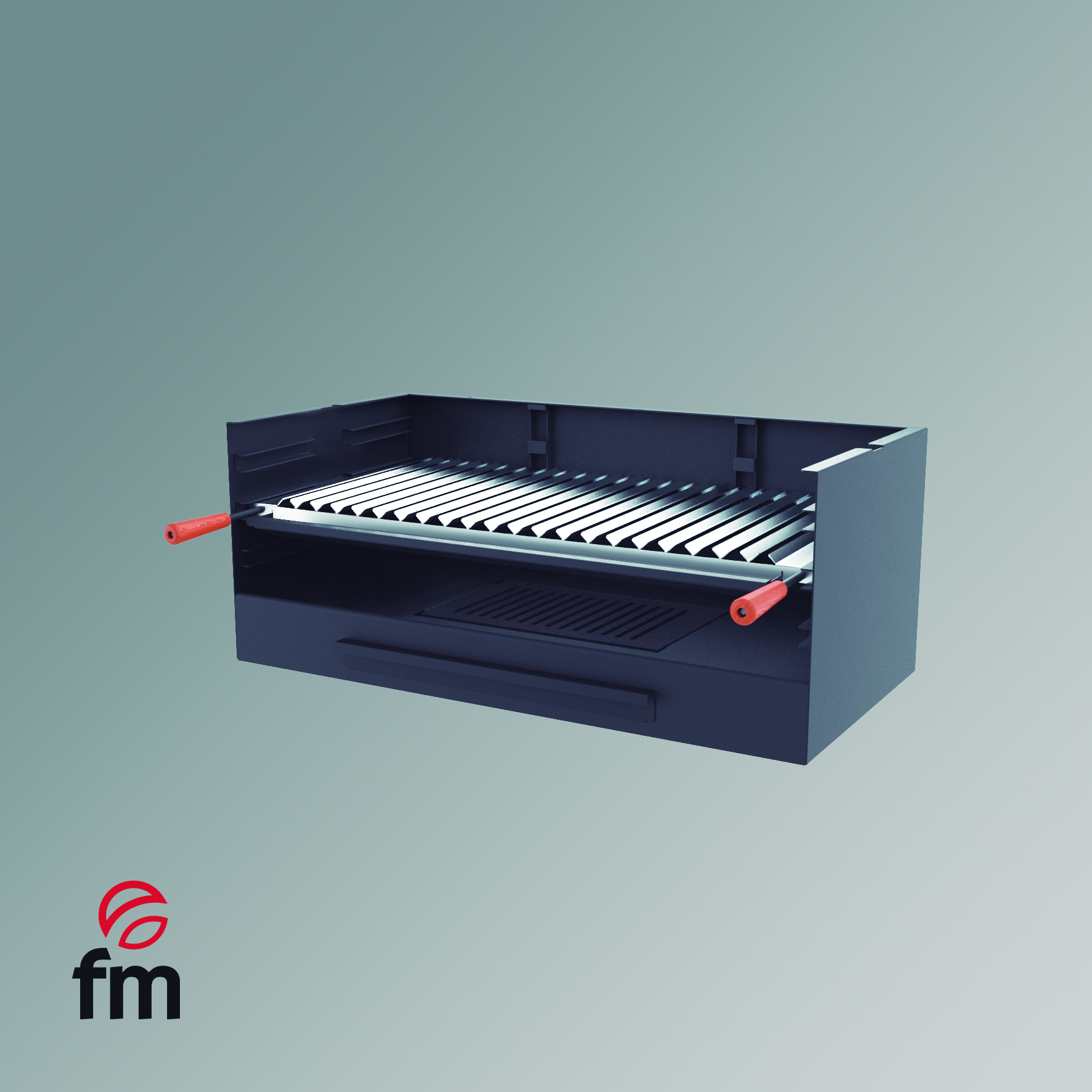 barbacoa BV-80 compacta con parrilla inoxidable