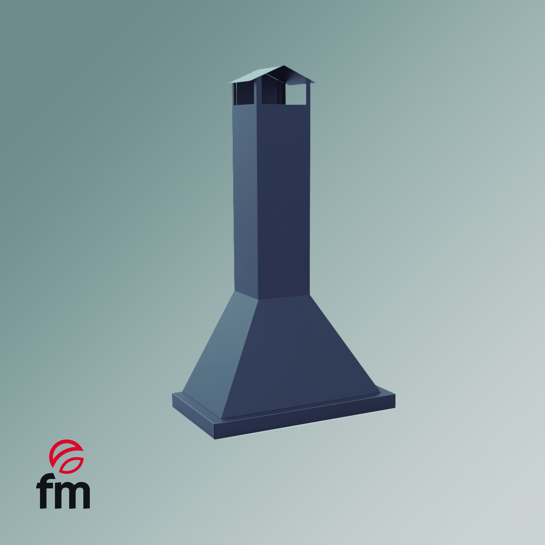 campana metálica CB-80 para barbacoa mediana