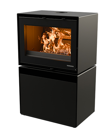 Estufa de leña Moonlight con diseño Fullscreen y ventilación